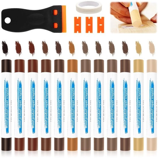 Kit di riparazione per laminati - 12 colori detersivo forte per riparazioni di mobili e pavimenti