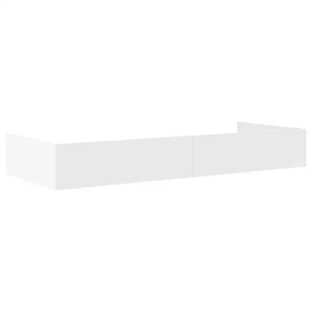 Letto singolo | Letto per adulti | Struttura del letto Bianco 90 x 200 cm Legno multistrato