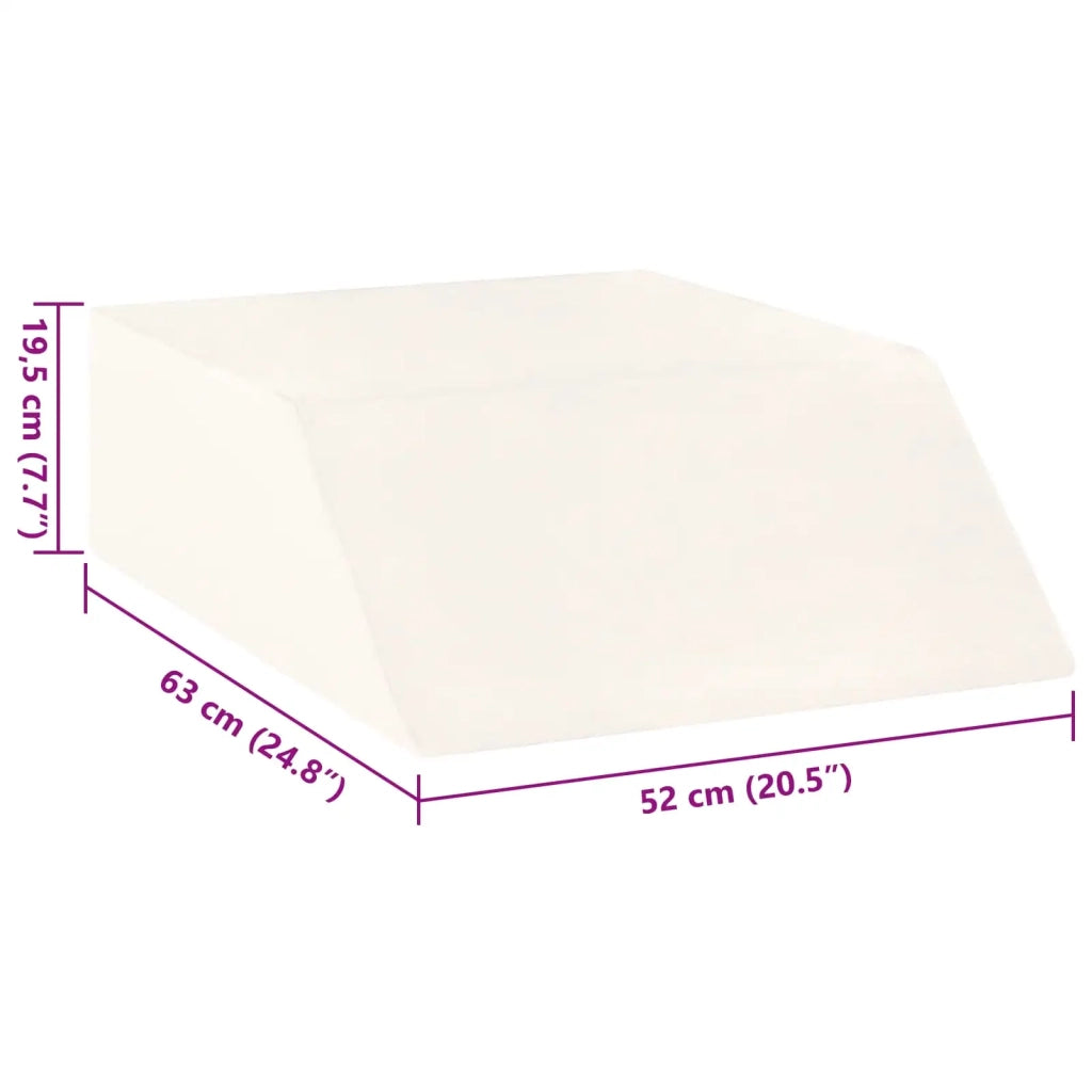Cuscino per Gambe Bianco 63 x 52 x 19,5 cm Schiuma PU 42020190
