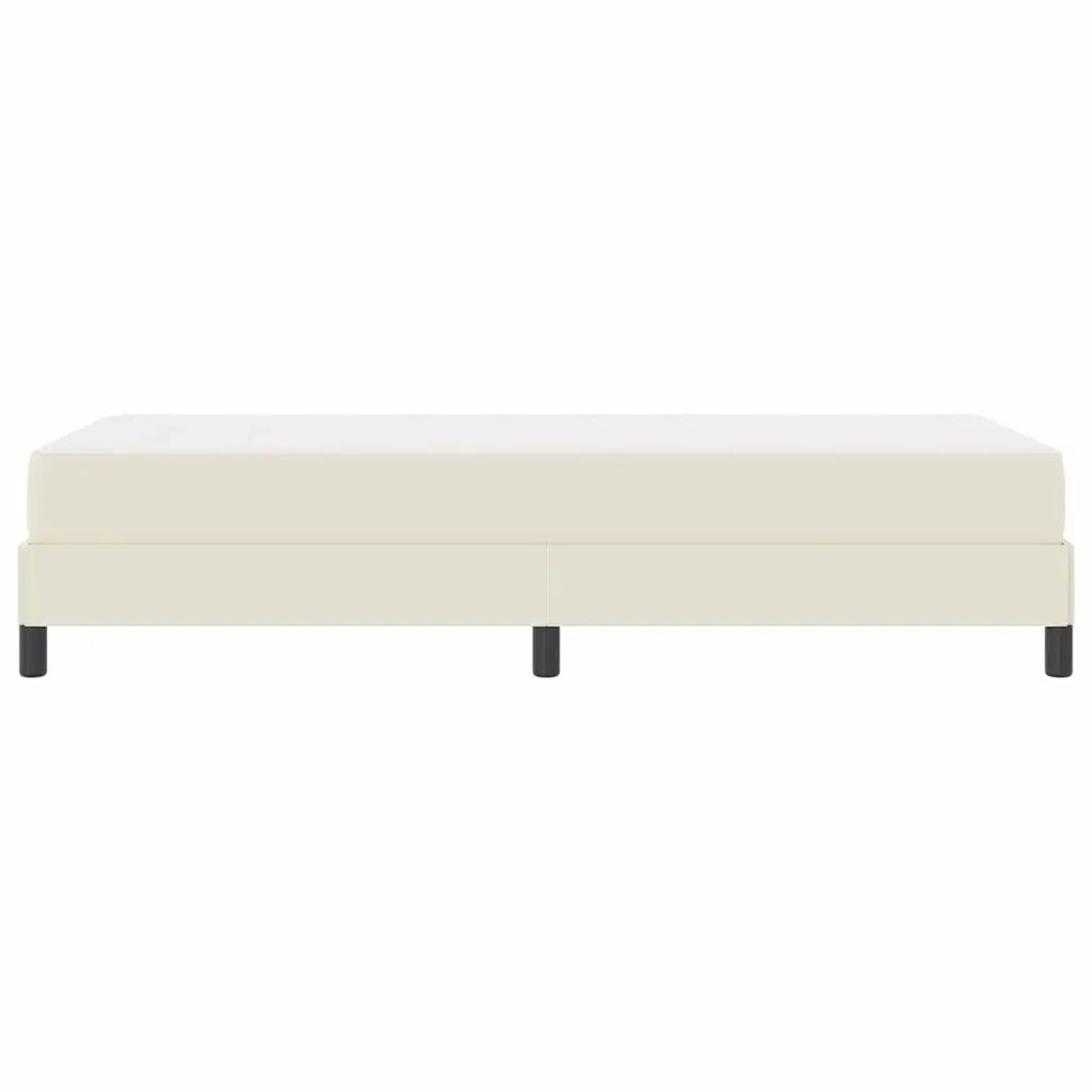 Struttura del letto con materasso-Giroletto con materasso Crema 100 x 200 cm Tessuto 431610