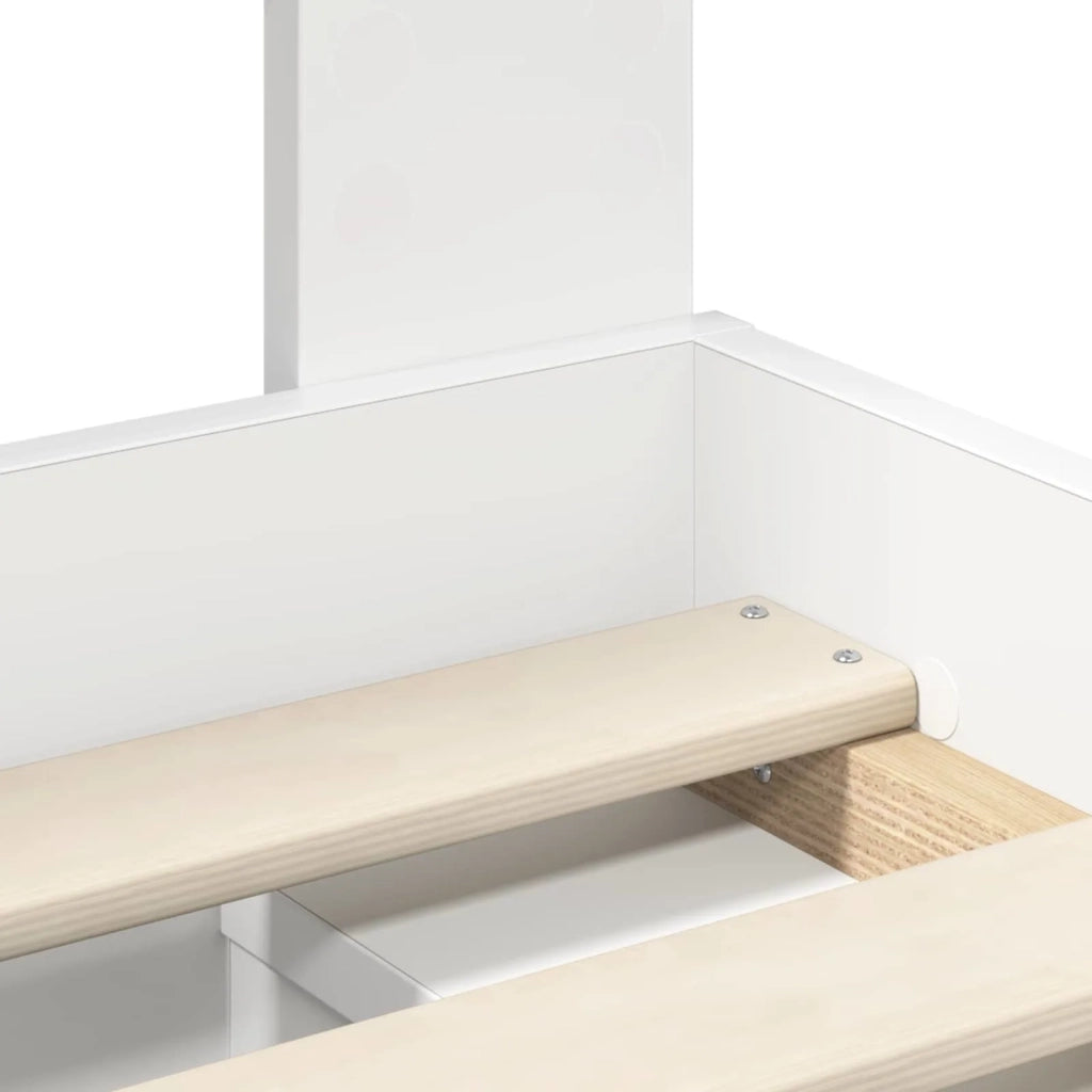Struttura del letto Bianco 100 x 200 cm Pino massello 3410636