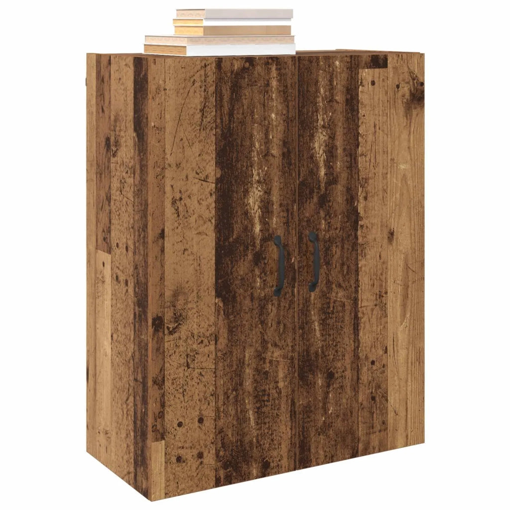 Mobiletto a muro 2 pcs Legno vecchio 69,5 x 34 x 90 cm 3394551