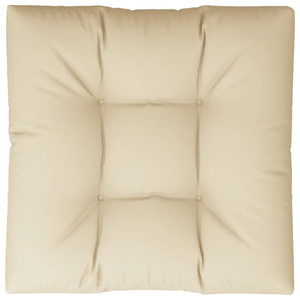Cuscino per Pallet Beige 80x80x12 cm in Tessuto 360494