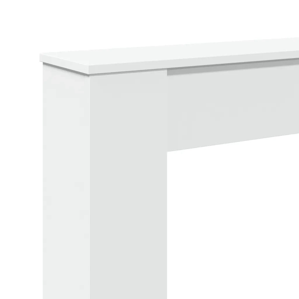 Cornice per Camino Bianca 100x20x100 cm in Truciolato 854571