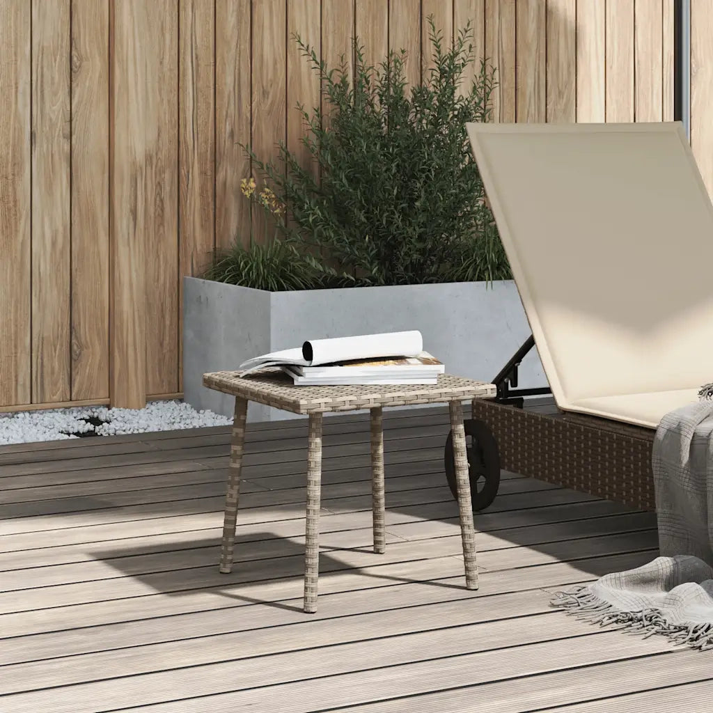 Tavolino da Giardino Rettangolare Grigio Chiaro 40x40x37 cm 4104049