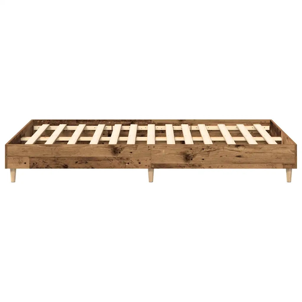 Giroletto senza Materasso-Struttura Letto Legno Antico 135x190 cm in Truciolato