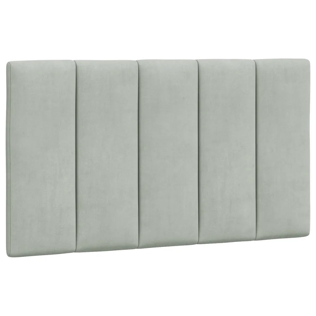 Cuscino Testiera Hanko Grigio Chiaro 80 cm in Velluto 374643