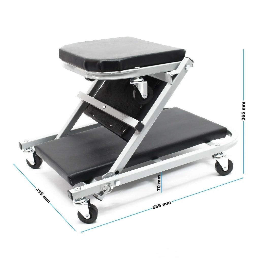 Carrello ispezione meccanica garage officina 2-1 posti max 150 kg 16_0000767