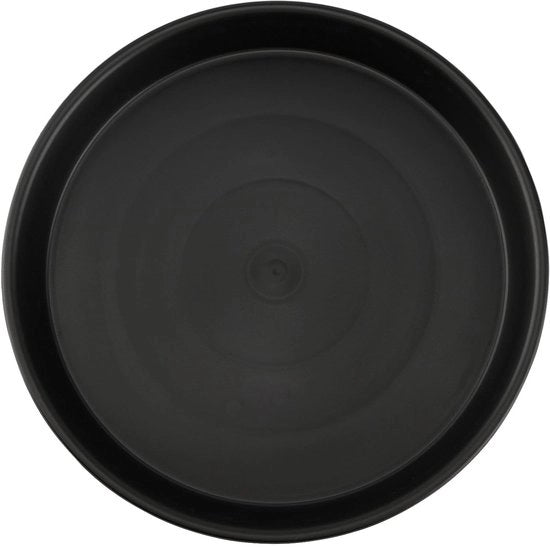 Sostegni per vasi 6 pezzi - Plastica - Sostegni rotondi - Per vasi fiorali - Nero - Diametro 30 cm - Altezza 3,5 cm