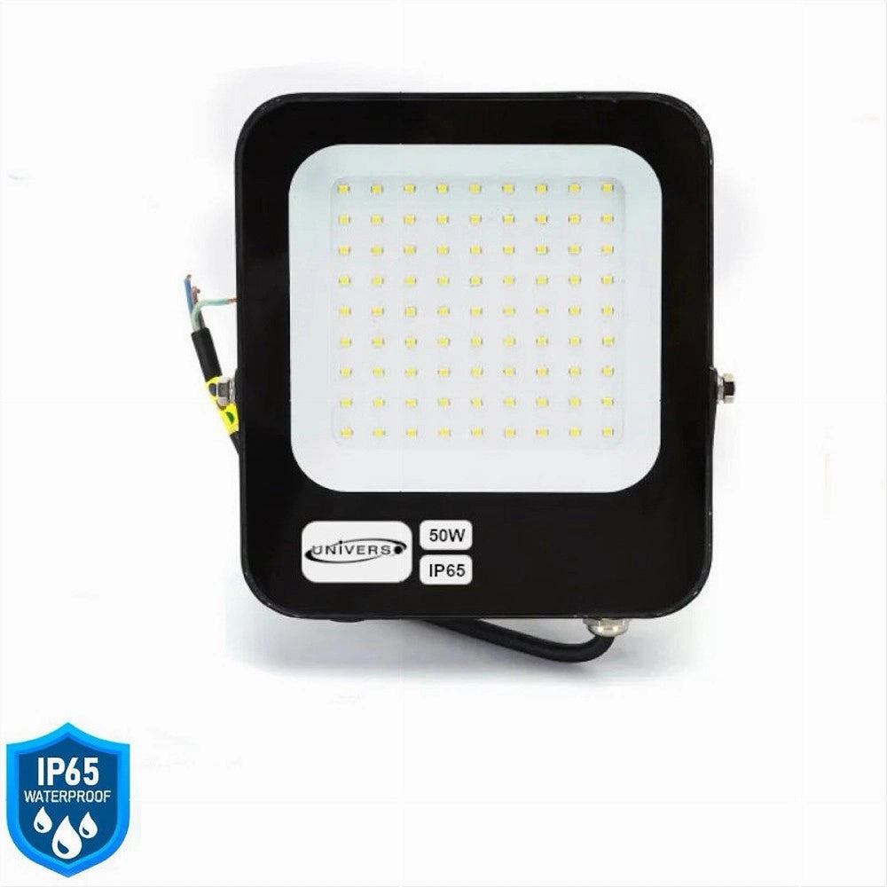Trade Shop - Faro Led Ultra Slim 50 W Esterno Ip65 Orientabile Luce 6500k 4000k 3000k Jr-50w - -bianco Naturale      -