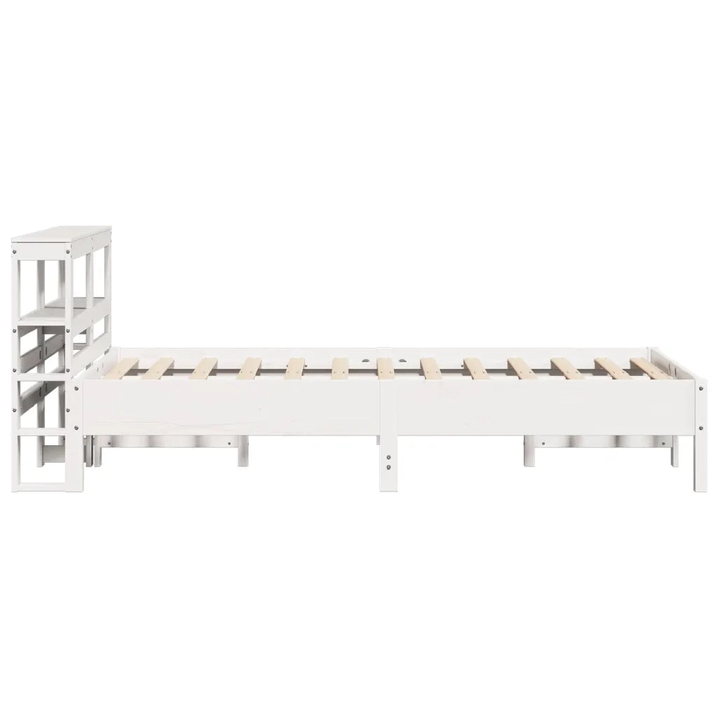 Letto senza Materasso Bianco 120x200 cm Legno Massello di Pino 3306151