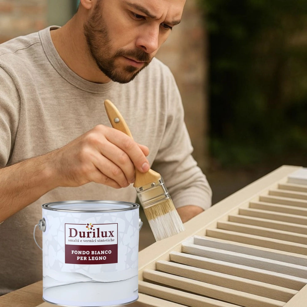 Duriopac fondo opaco carteggiabile per legno smalto bianco *** formato 2.5 lt, confezione 1