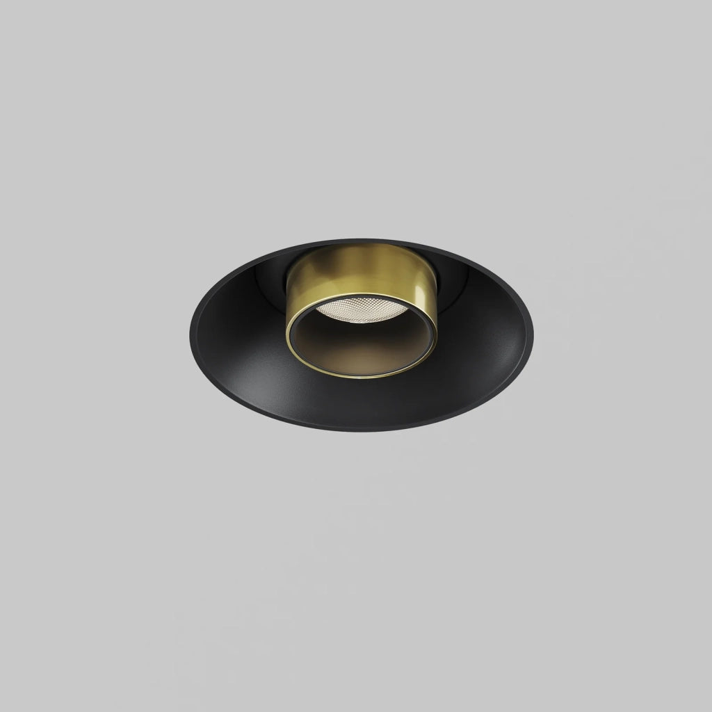 Maytoni Lampada da incasso Focus T 1 luce LED integrato nero alluminio