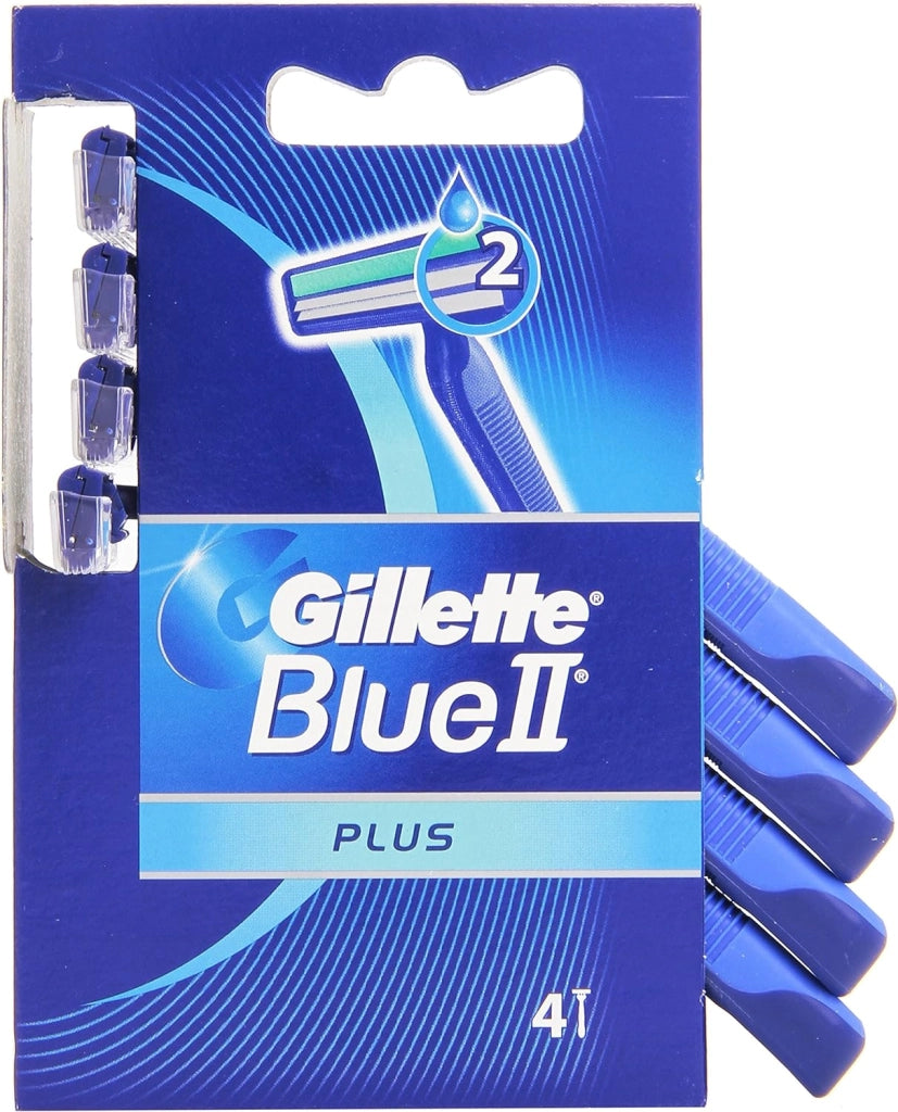 GILLETTE RASOI USA E GETTA MODELLO BLU II PLUS X4 PZ RASATURA PERFETTA
