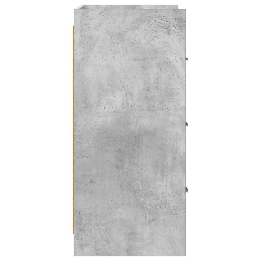 Credenza Grigio Cemento 75 x 33 x 80 cm Legno ingegnerizzato 8011102