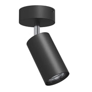 Faretto nero tondo Ø5,5 orientabile GU10 10W Brosline