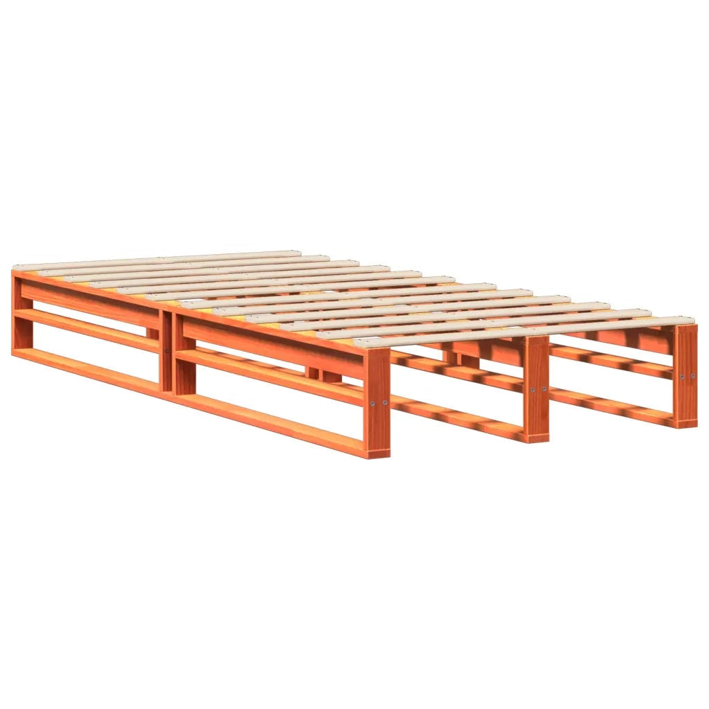 Letto singolo | Letto per adulti | Letto senza Materasso Marrone Cera 90x190 cm in Legno di Pino