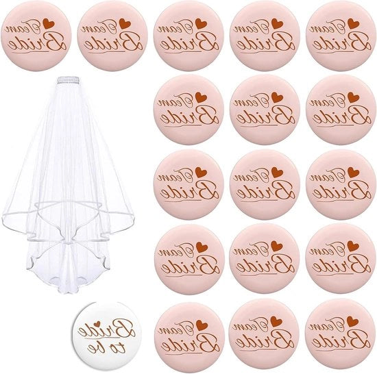 Badges per Festa di Sposata - Accessori per Festa di Sposata - Madre della Sposa - Regali per Sposo - Accessori per Festa di Sposata con Fiori