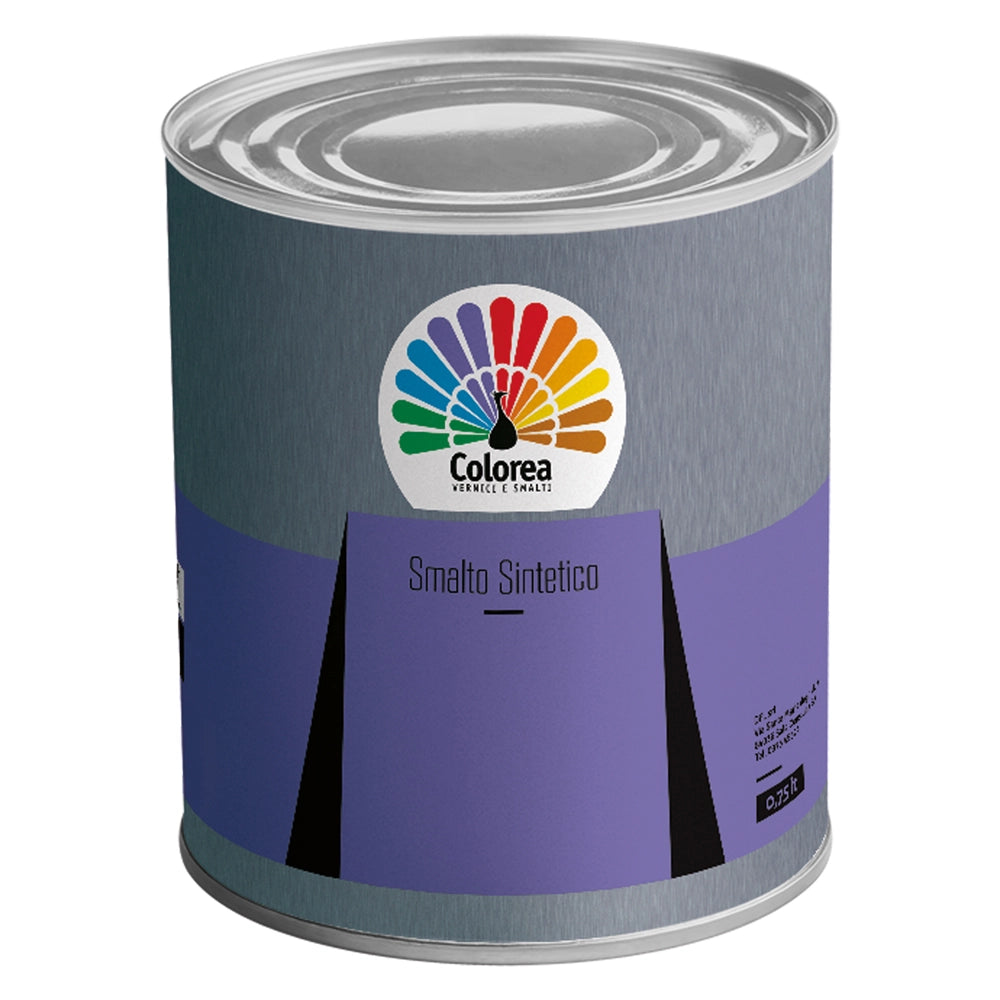 SMALTO SINTETICO 'COLOREA' Lt. 0,750 Rosso fuoco- 6 pezzi  - COLOREA