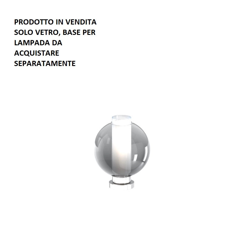 KIT DUE VETRI ESTERNO VERDE SFUMATO + INTERNO SATINATO + 2 GOMMINI SILICONE
