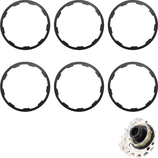 Spaziatore per bicicletta 7 8 9 10 11 velocità - Disco cassetta anodizzato alluminio - Per serratura anteriore - 1/1.5/1.85/2/2.18/2.35mm - Nastro disco tipo disco a disco.