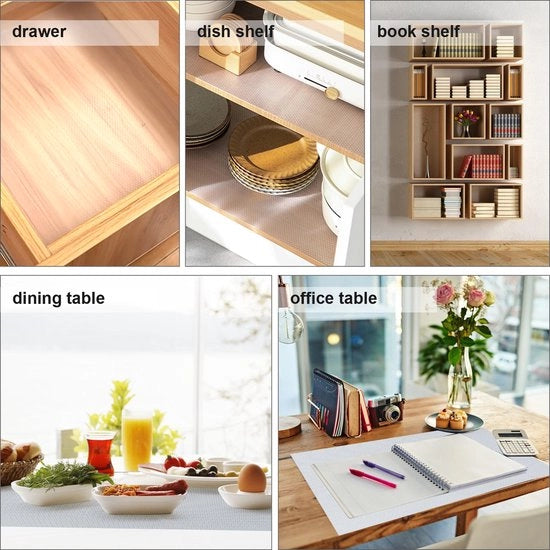 Due mattonelle antiscivolo trasparenti 500x60 cm – Mattonella di protezione per contenitori della cucina e cabina da bagno