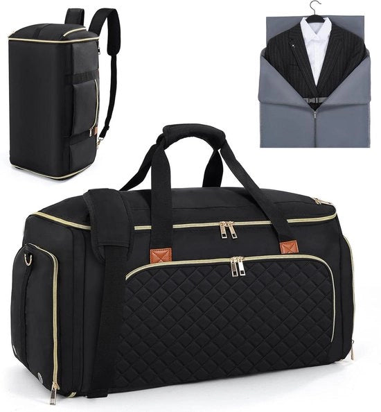 Borsa di viaggio premium 2 in 1 con grande capacità nera 

Capacità: 
Modello: 
Codice prodotto: