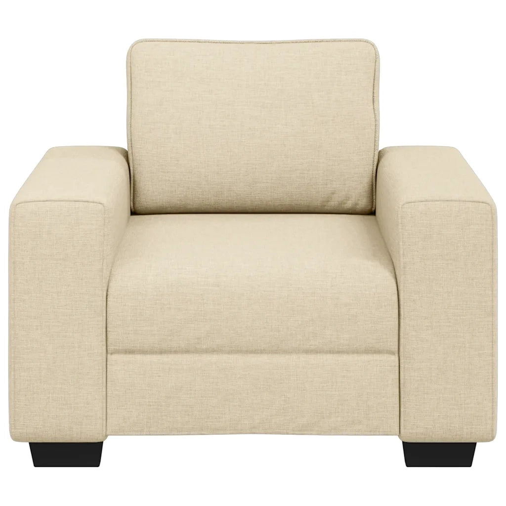Poltrona Crema 100x77x82 cm in Tessuto 4105153