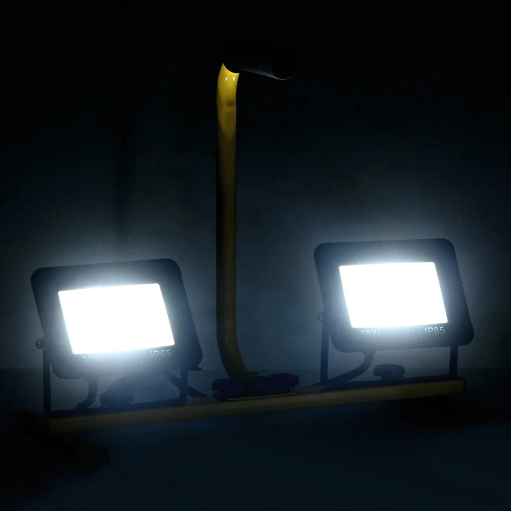 Faretto a LED con Maniglia 2x30 W Bianco Freddo CFW3743198