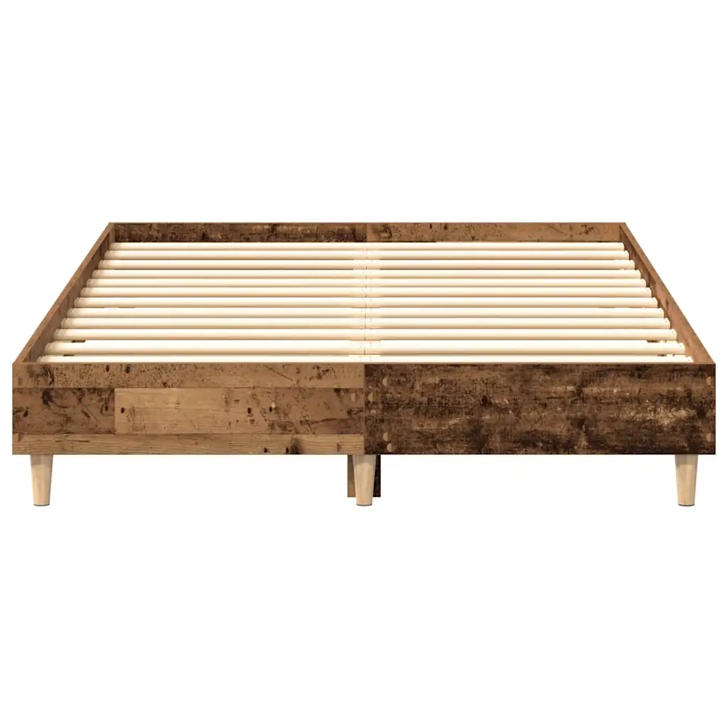 Giroletto senza Materasso-Struttura Letto Legno Antico 135x190 cm in Truciolato