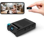 Camera di Sicurezza Nascosta – Mini Nanny Cam con Memoria Cloud – 180° Obiettivo Giroscopico – Rilevamento Movimento – Registrazione WiFi/Offline – Solo 0.5 pollici