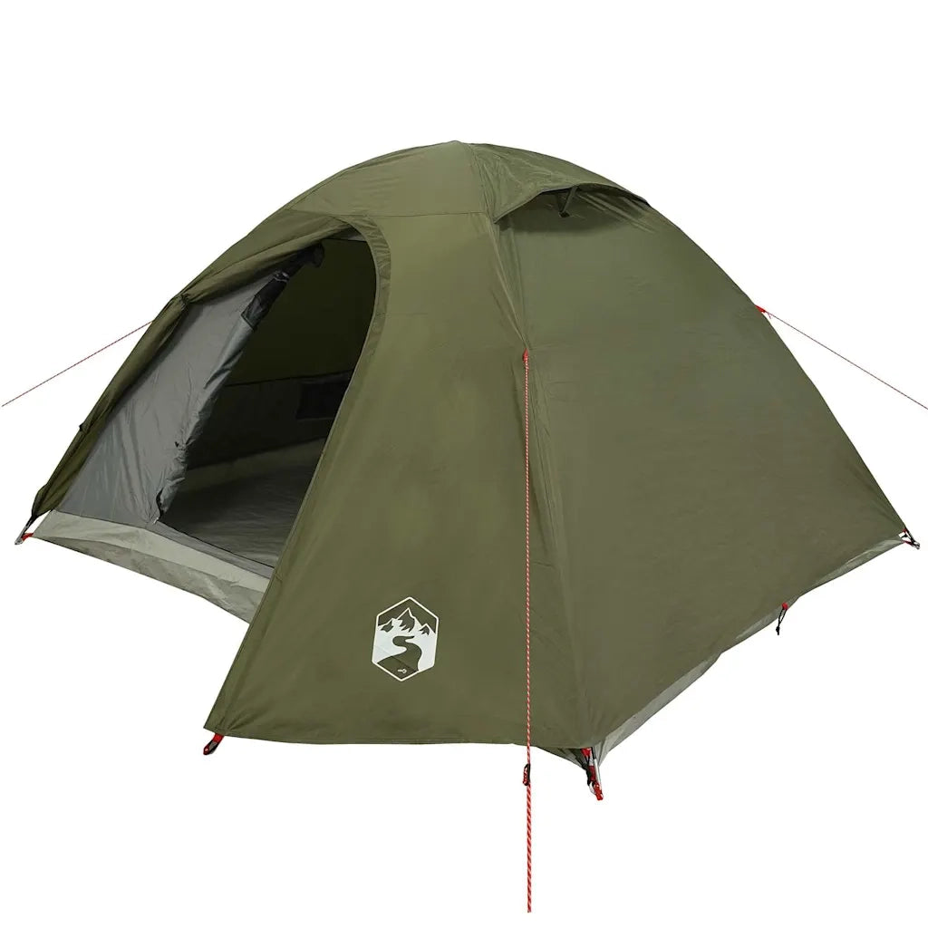 Tenda da Campeggio a Cupola 3 Persone Verde Oliva Impermeabile 4009615