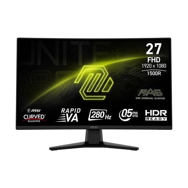 Msi monitor gaming curvo 27 led va fhd 16:9, 1ms 280hz, dp/hdmi - 9S6-3CE31T-004