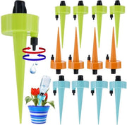 Kit di irrigazione automatica per piante | 12 pezzi di sistema di irrigazione regolabile | con regolatore di flusso | per piante in vaso, giardini, fiori | sistema di irrigazione a gocce | adatto per la maggior parte delle bottiglie.