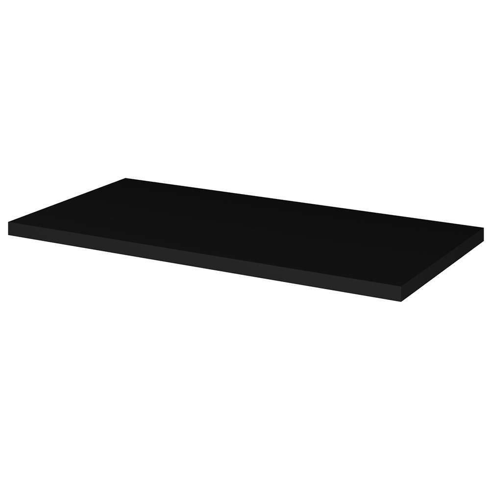 Mobile Pensile Sottolavabo Newport con Lavabo Ovale Nero 80x71x40 cm - Effetto Rovere/Nero [en.casa]