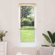 Tenda Veneziana Marrone Chiaro con Motivo 150 x 40 cm PVC 42003758