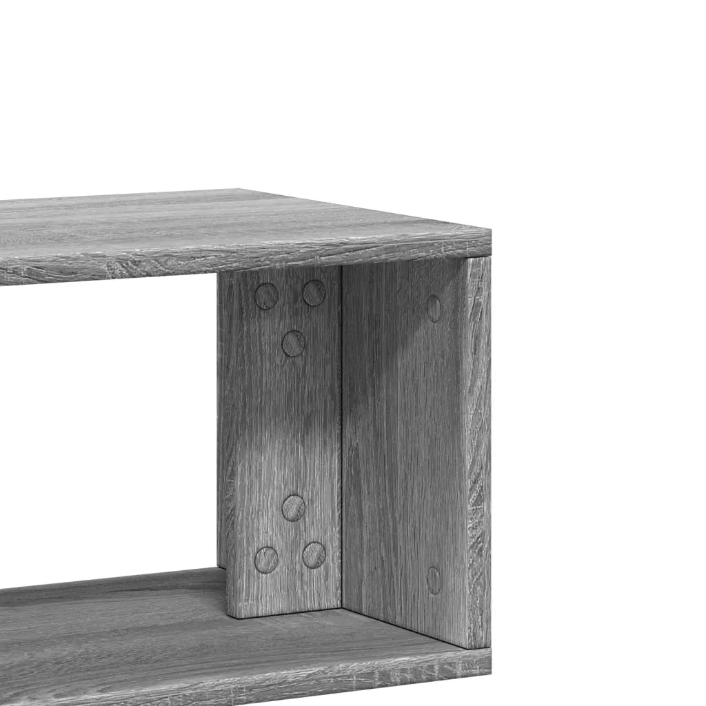 Mobili TV 2 pz-Credenza per TV Grigio Sonoma 100x30x50 cm in Legno Multistrato