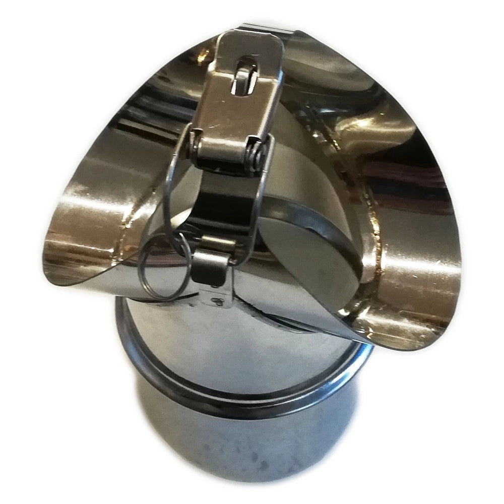Raccordo a sella da 220mm in acciaio inox aisi 304