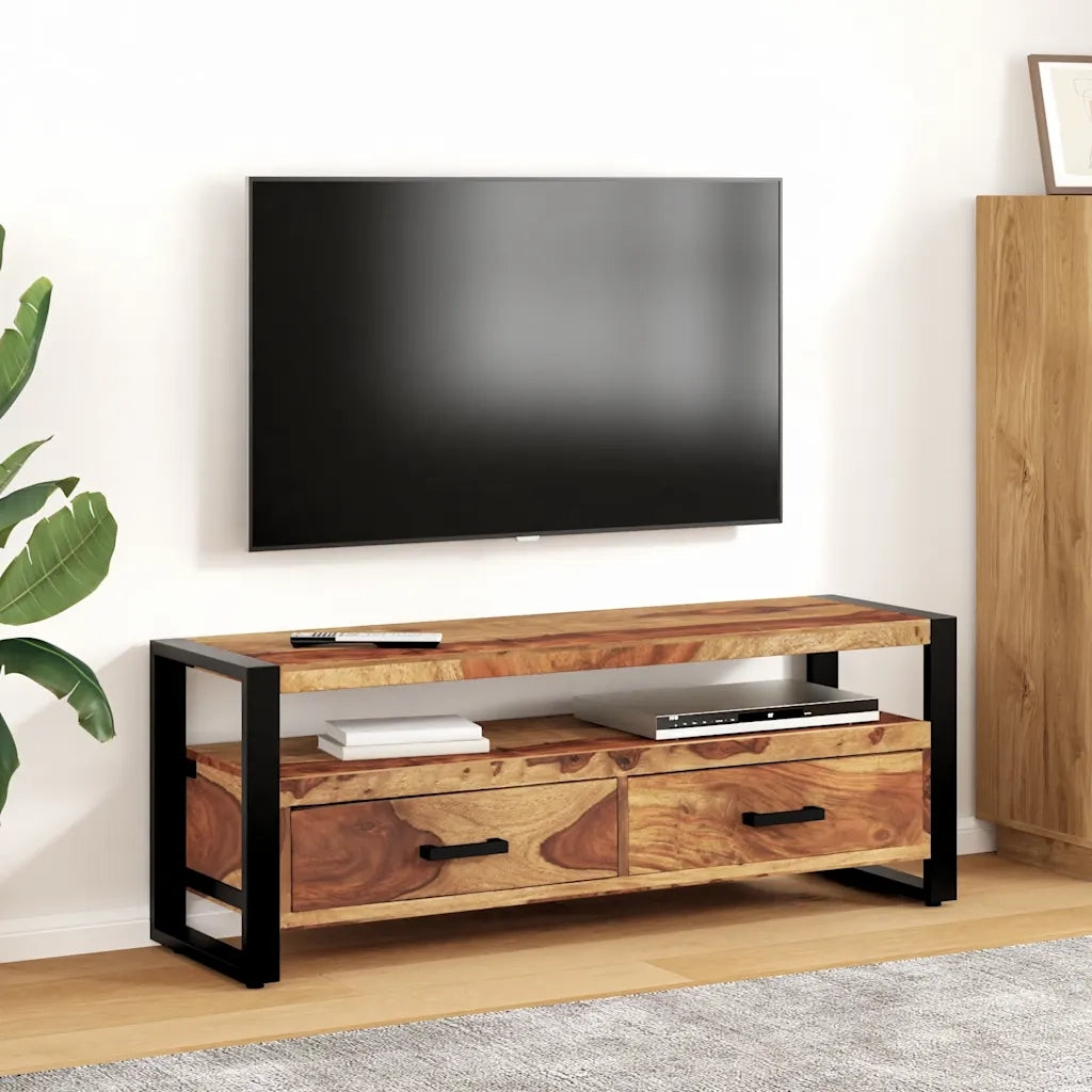 Mobile Porta TV-Credenza per TV 120x35x45 cm Legno Massello di Acacia