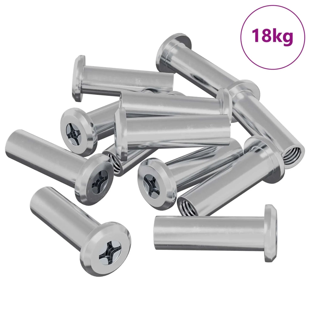 Dado a bloccaggio 2857 pcs Argento Acciaio 864564