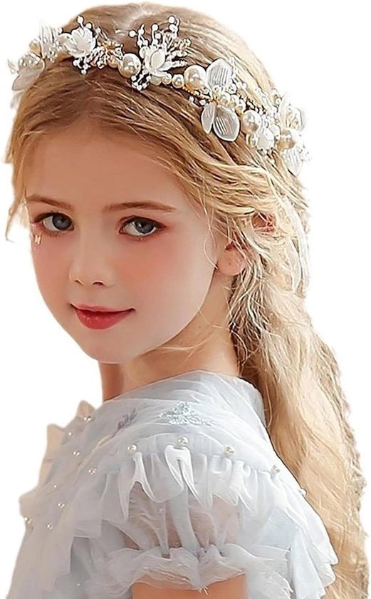 Accessori per la sposa con nastri di vetro in oro per matrimonio - Accessorio per capelli per donne e ragazze