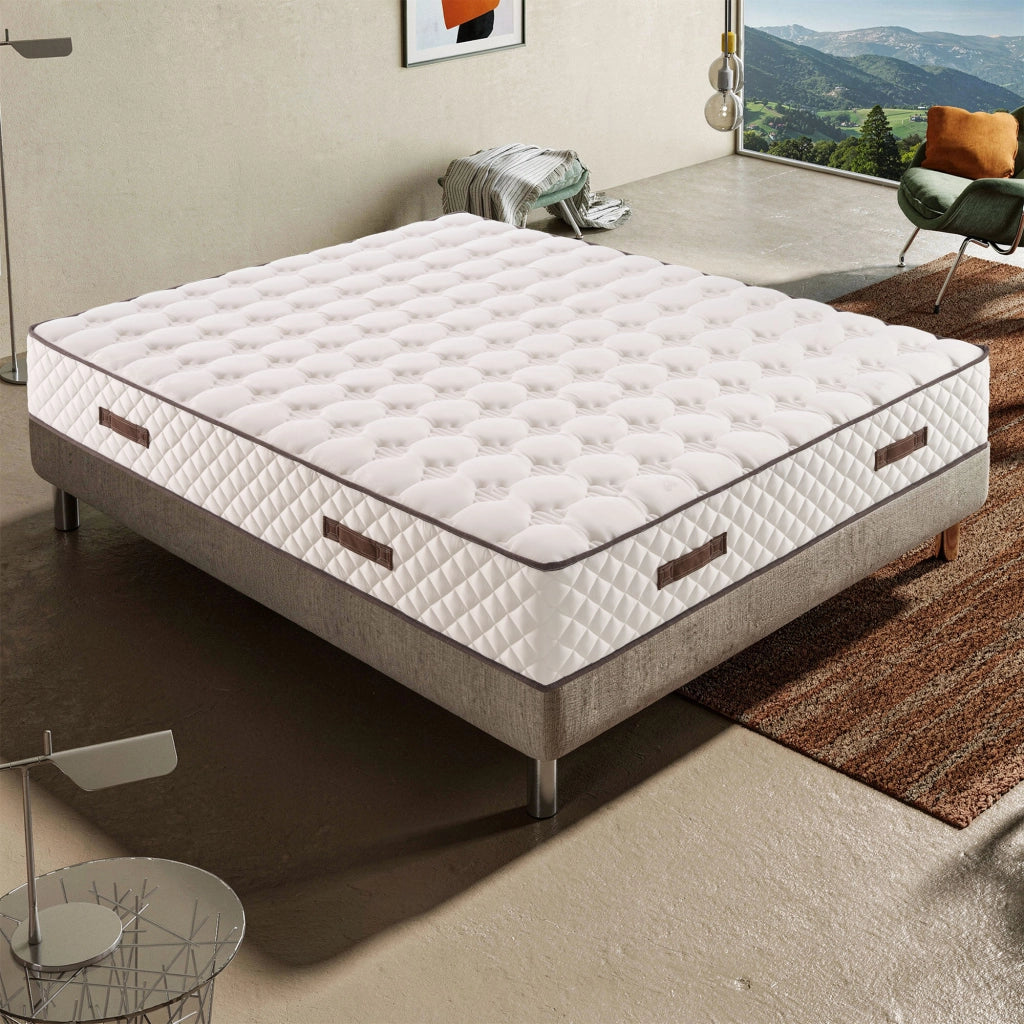 Materasso Matrimoniale 200x200 in Memory Foam, Altezza 30 cm, Alleviamento dei punti di pressione, Massima Traspirazione, NUIT