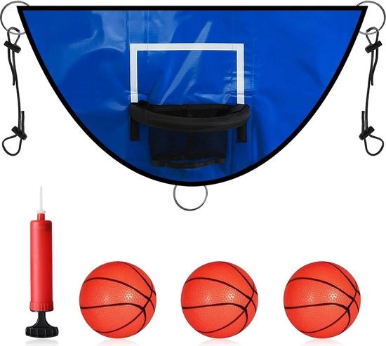 Kit di accessori per trampolino per basket e mini basket per bambini e adulti, accessori per trampolino, accessori per giochi all'aperto, trampolino con mini palloni da basket.