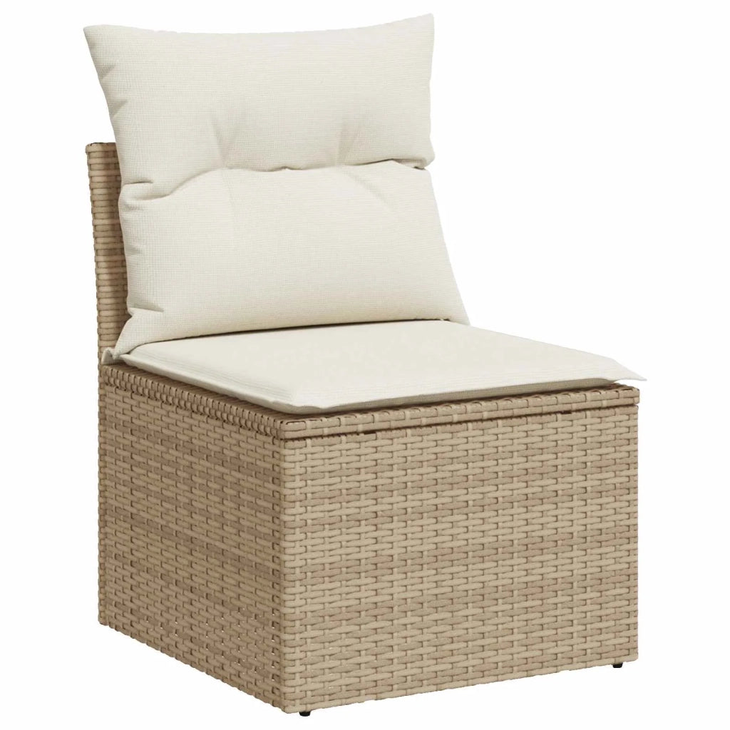 Set di divani 6 pz Beige e Bianco Crema 3447466