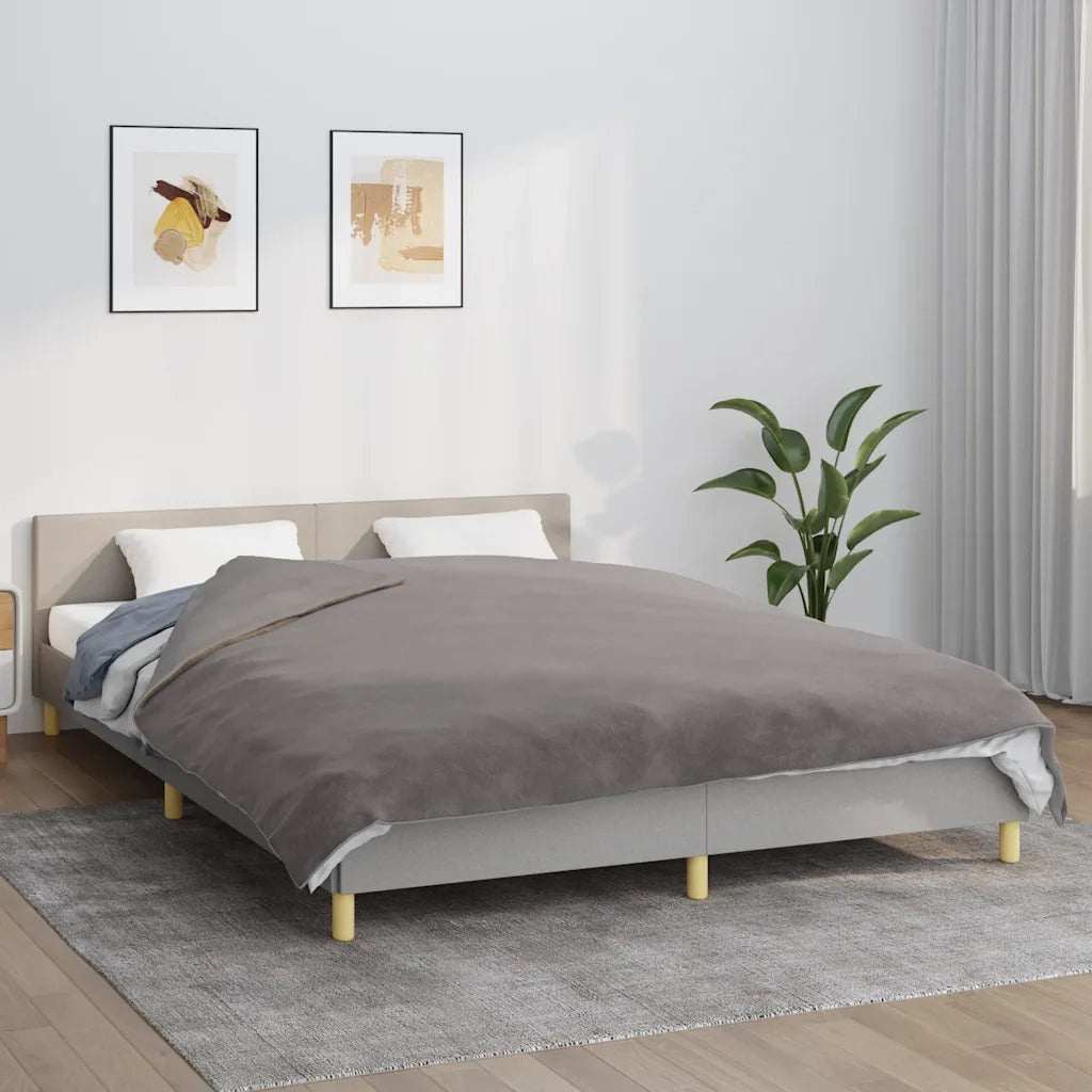 Coperta Ponderata con Copertura Grigio 200x225 cm 13 kg Tessuto 350835