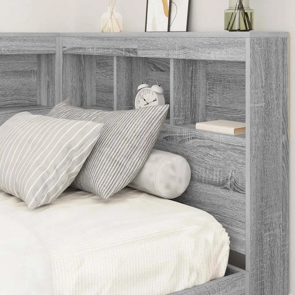 Testata contenitore Grigio Sonoma 90 cm Legno multistrato 3335458