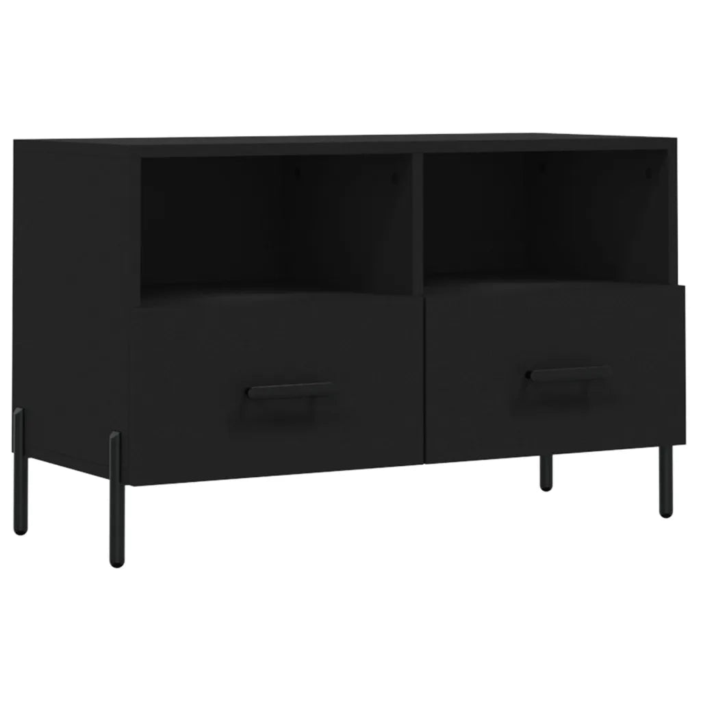 Mobile TV | Armadietto TV | Mobile Porta TV Nero 80x36x50 cm in Legno Multistrato