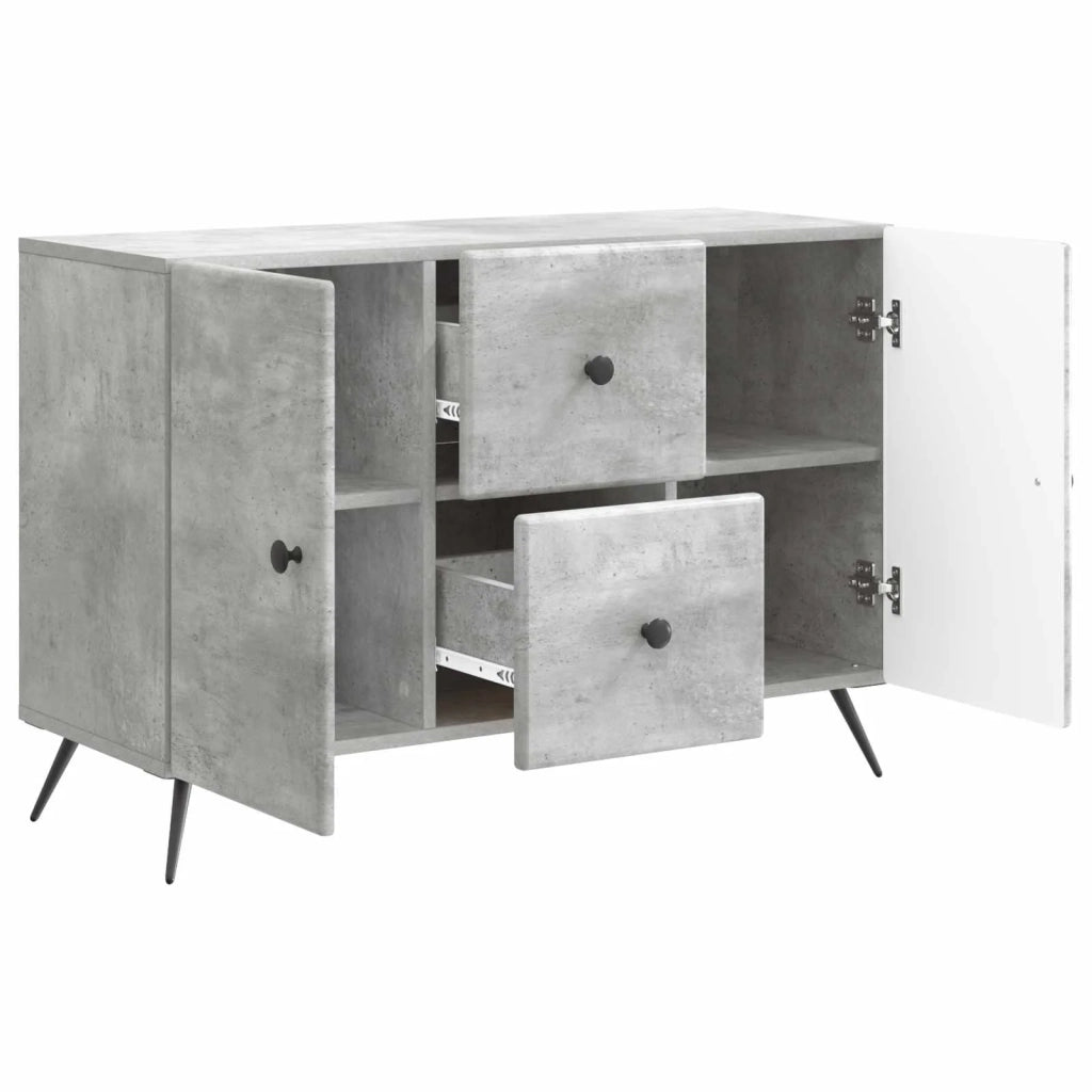 Credenza | Madia | Buffet da pranzo | Armadio da pranzo Grigio Cemento 89 x 34,5 x 60 cm Legno ingegnerizzato