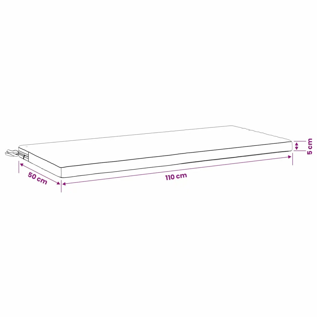 Cuscino per panchina SOEST 100% Poliestere Grigio 949292