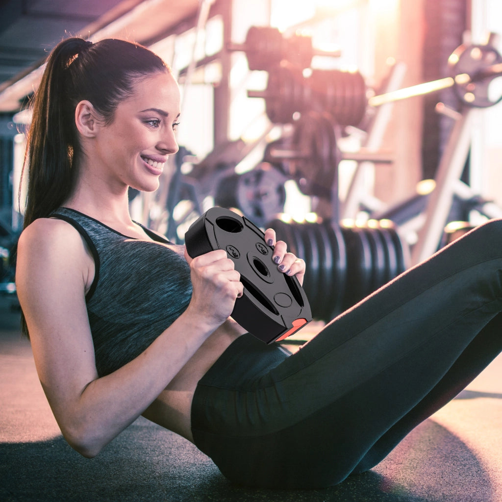 Set Pesi per Allenamento ¨C Minimal ¨C 2x10 kg e 2x5 kg, Nero
